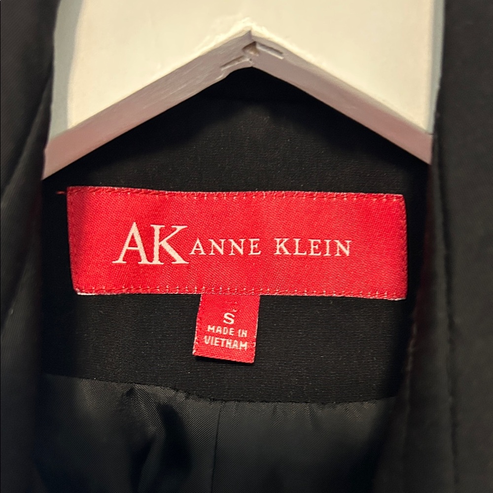 Anne Klein Women's Elegant Black Trench Coat Size Small - Picture 5 of 10
